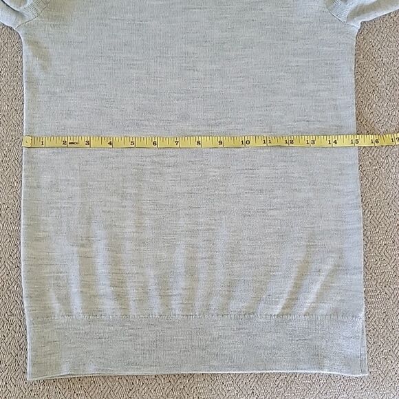 Express Merino Wool Blend Light Heather Gray Long Sleeve Sweater - Size XS - Picture 7 of 15